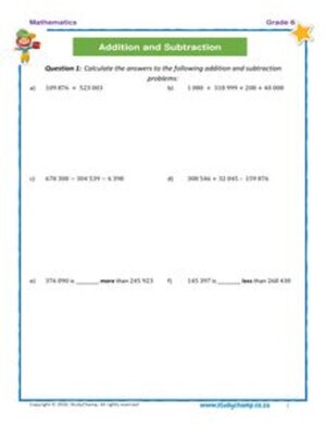 cover image of Grade 6 Maths: Workbook - Operations